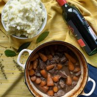 Beef and Red Wine Casserole is a fantastically warming winter meal. Perfect with creamy mash.