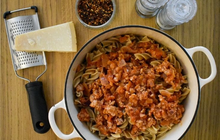 sausage pasta.