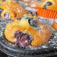 White chocolate and blueberry muffins are soft, moist, sweet, and absolutely delicious! Blueberry muffins are one of my favourites, and what’s not made better by the addition of white chocolate chips.